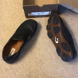 Men’s size 12 Moloa Olukai Black leather shoes